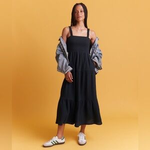 Marine Layer Selene Smocked Midi/Maxi Dress